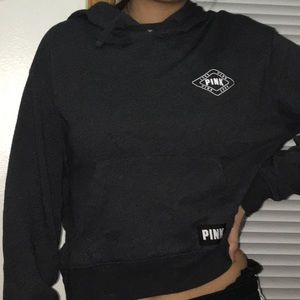 PINK cropped hoodie